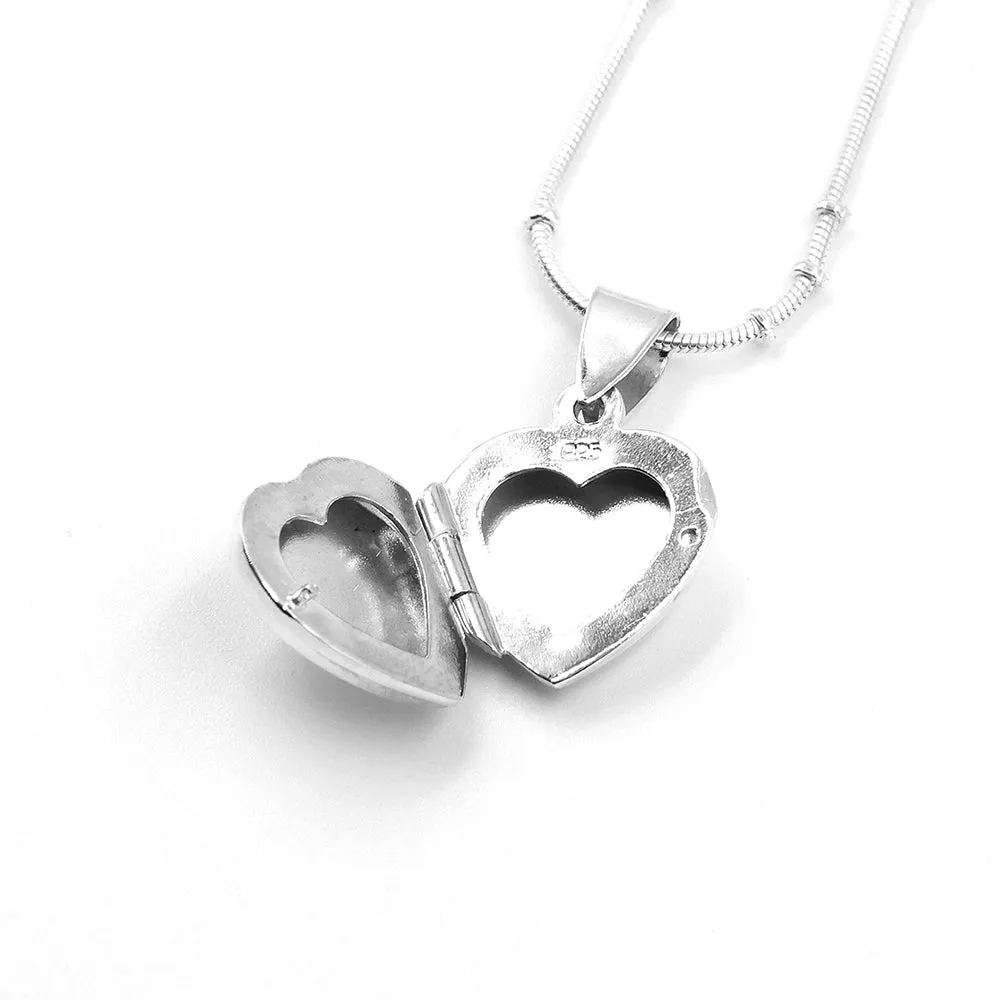 Heart Silver Locket Pendant