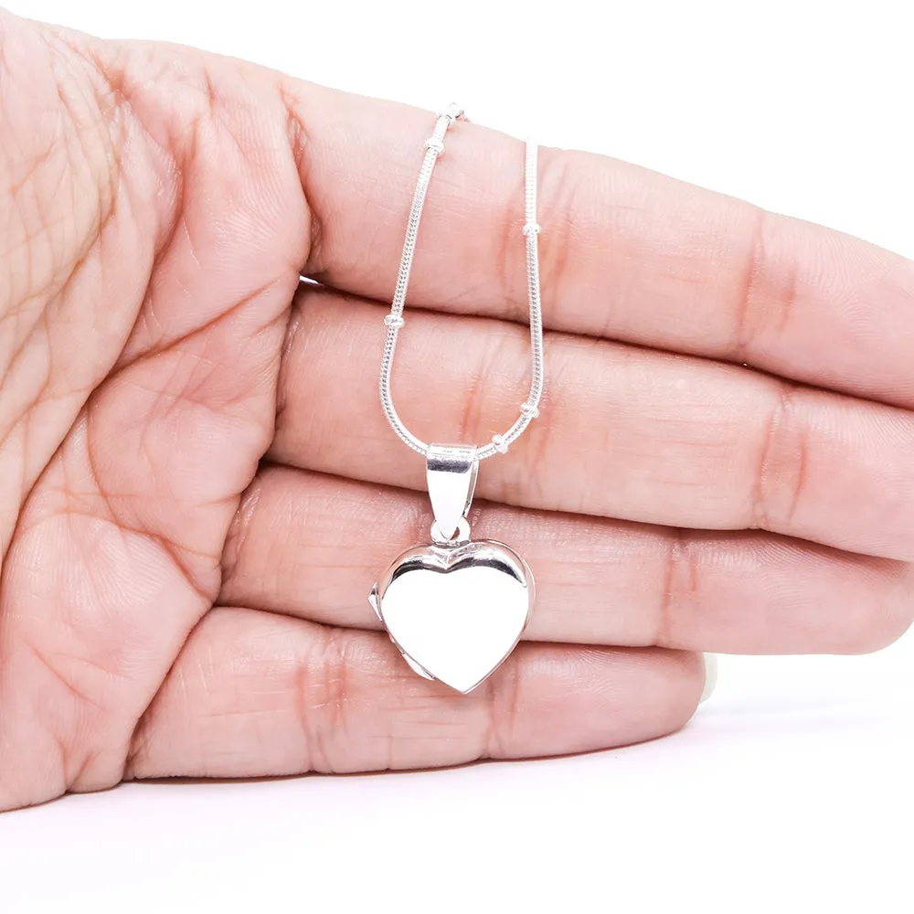 Heart Silver Locket Pendant