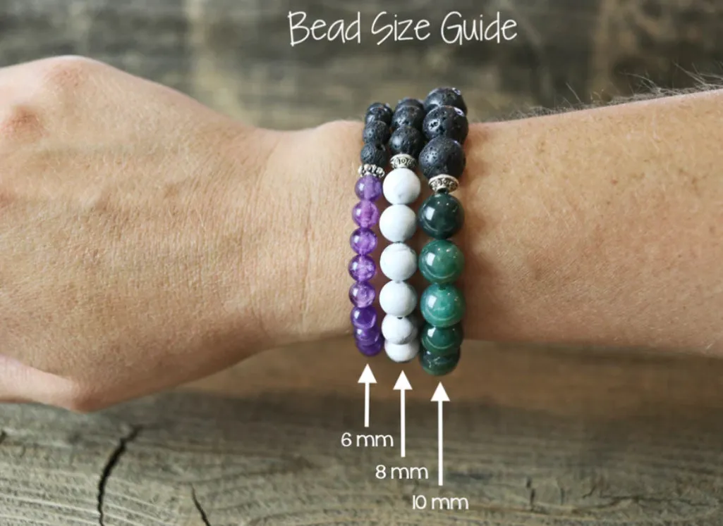 Hocus Pocus Skinny Stacker Bracelet Set (6mm beads)