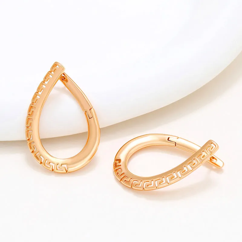 Jewelry Fashion Retro Cross Pattern Personalized Temperament Niche Earrings