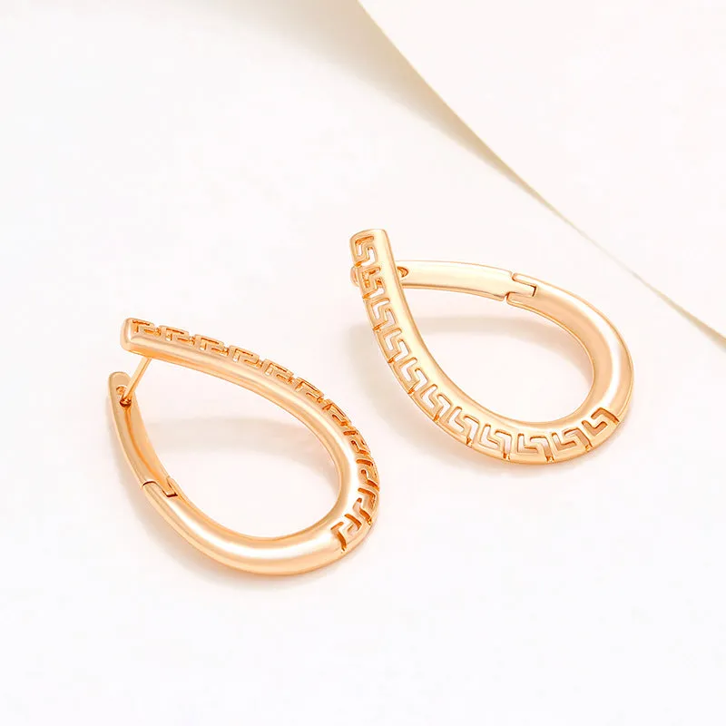 Jewelry Fashion Retro Cross Pattern Personalized Temperament Niche Earrings
