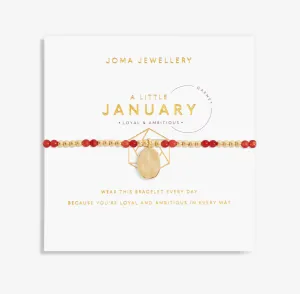 Joma Jewellery A Little Birthstone 'January' Gold Bracelet