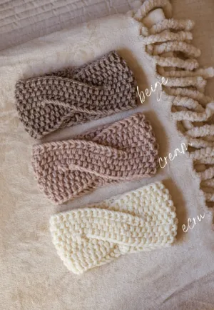 Kids Knitted headband / earth tones