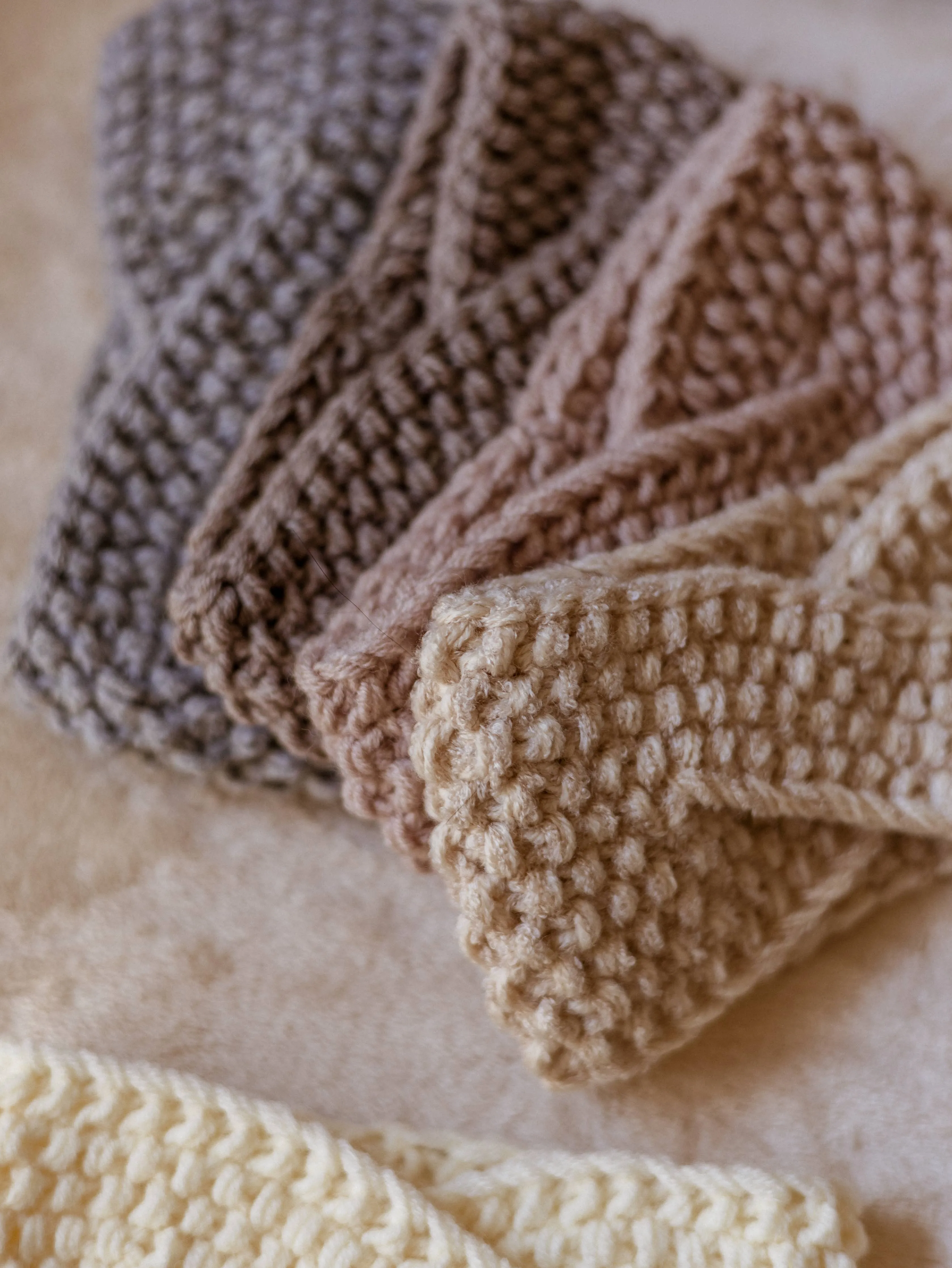 Kids Knitted headband / earth tones