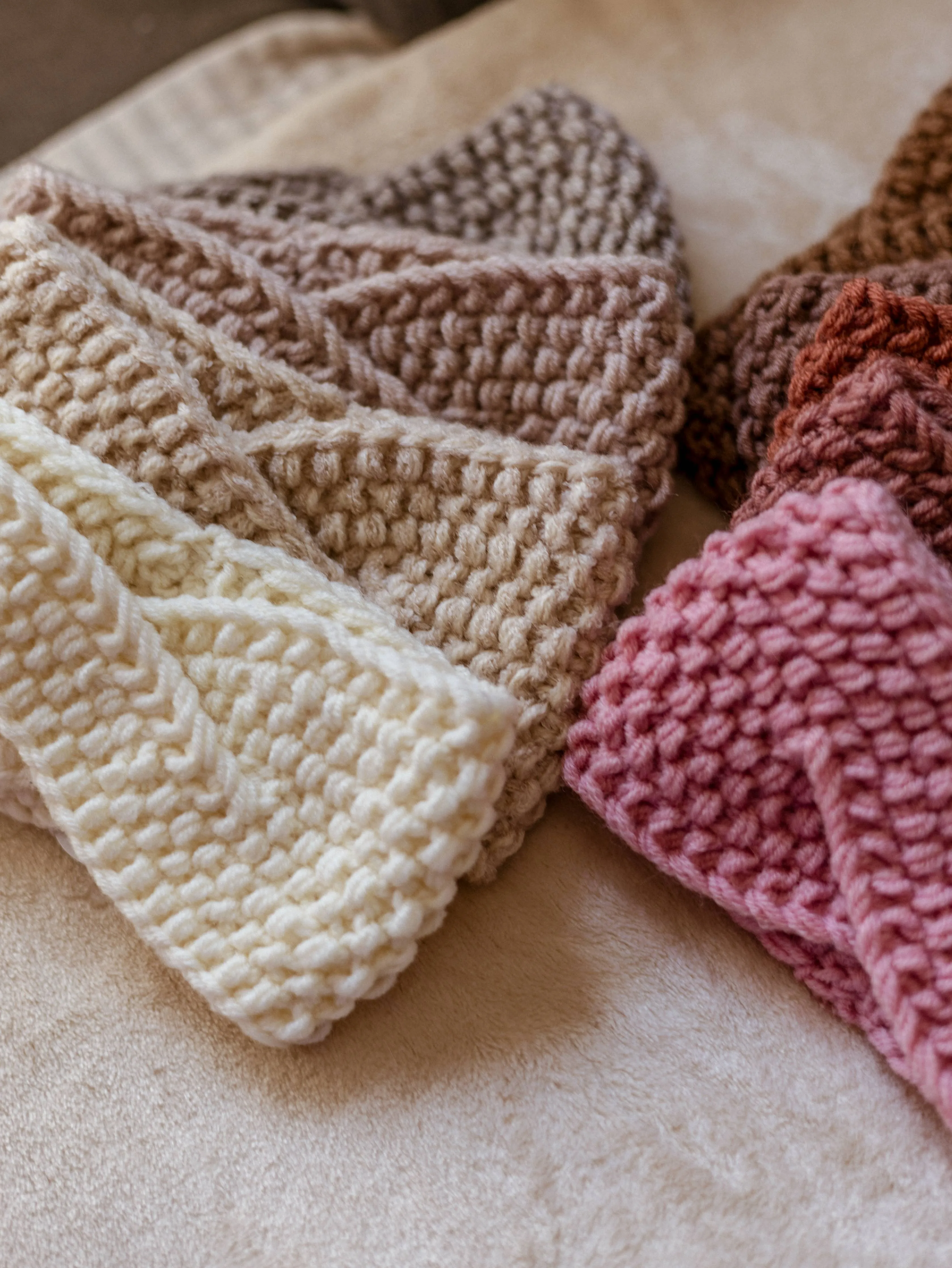 Kids Knitted headband / earth tones