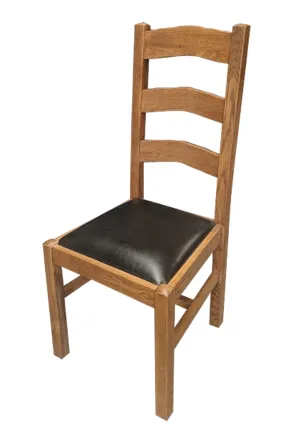 Ladder Back Dining Chair - Tudor Oak range