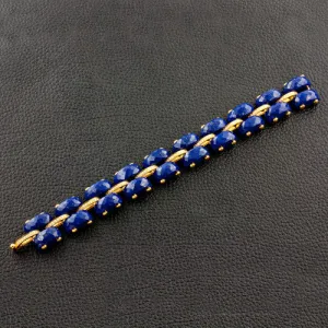 Lapis & Diamond Bracelet
