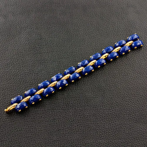 Lapis & Diamond Bracelet