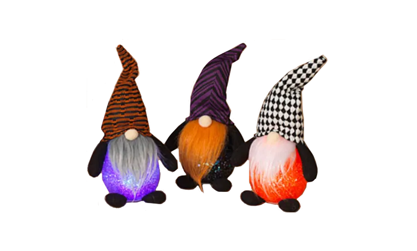 Lighted Halloween Gnome