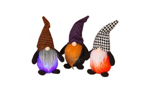 Lighted Halloween Gnome