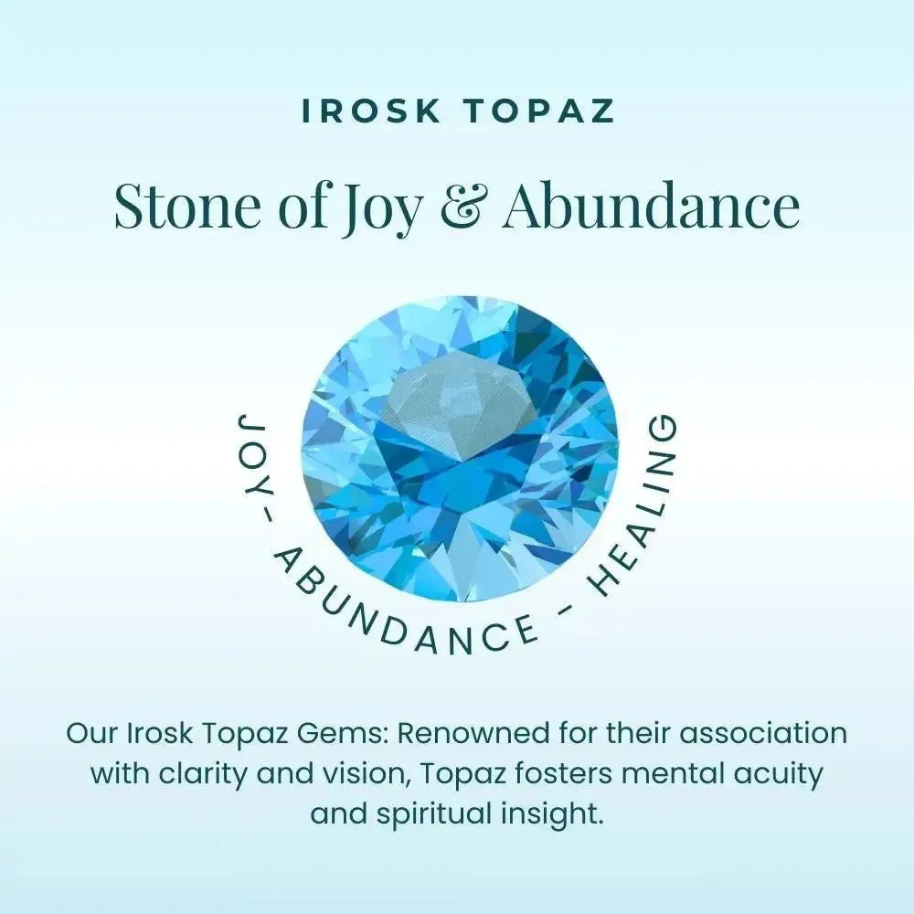 London Blue Topaz Half Moon Pendant Necklace in Sterling Silver