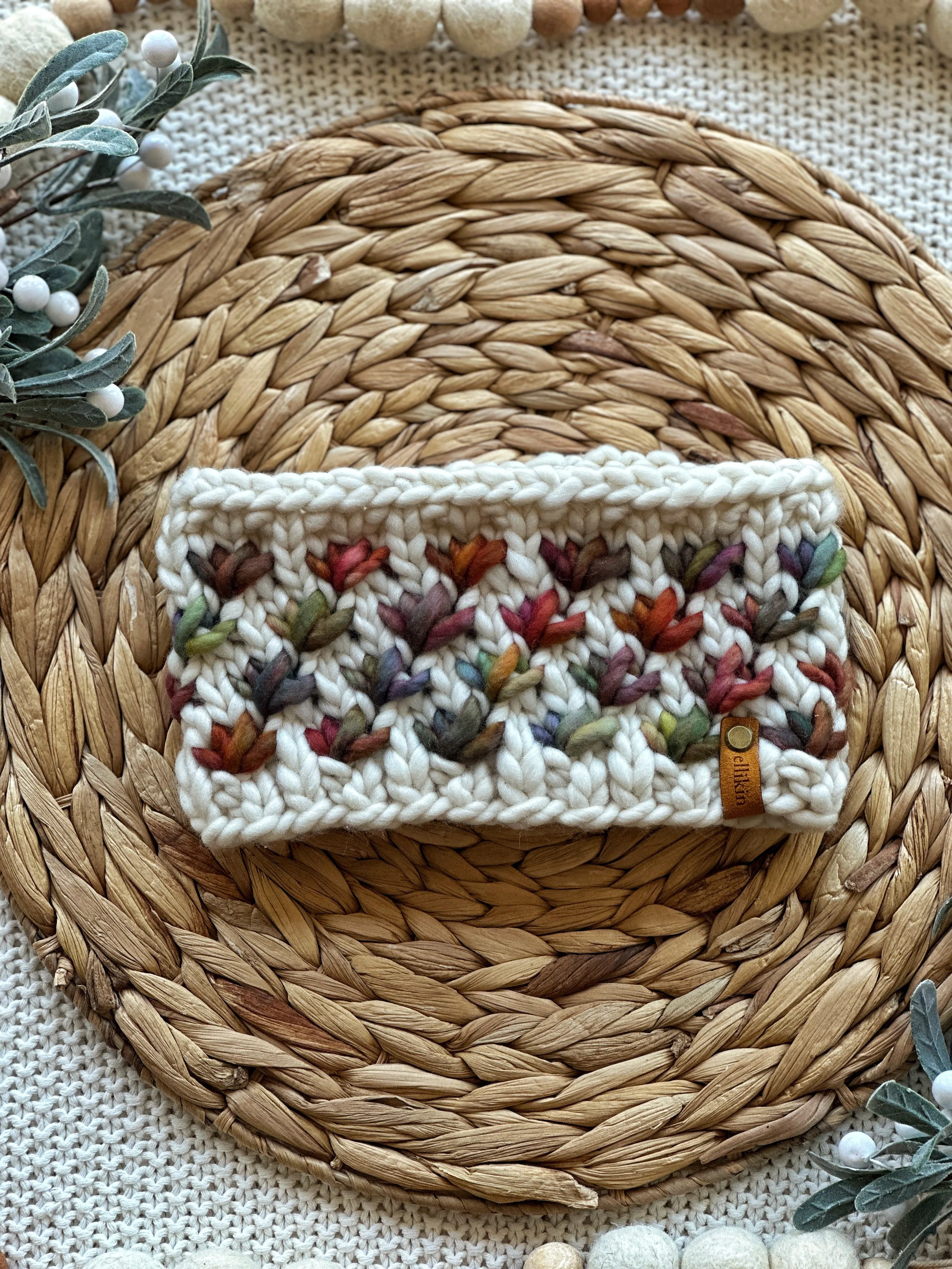 Lotus Flower Headband in Natural/Diana