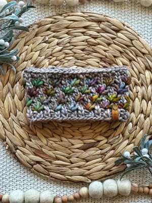 Lotus Flower Headband in Whole Grain/Arco Iris