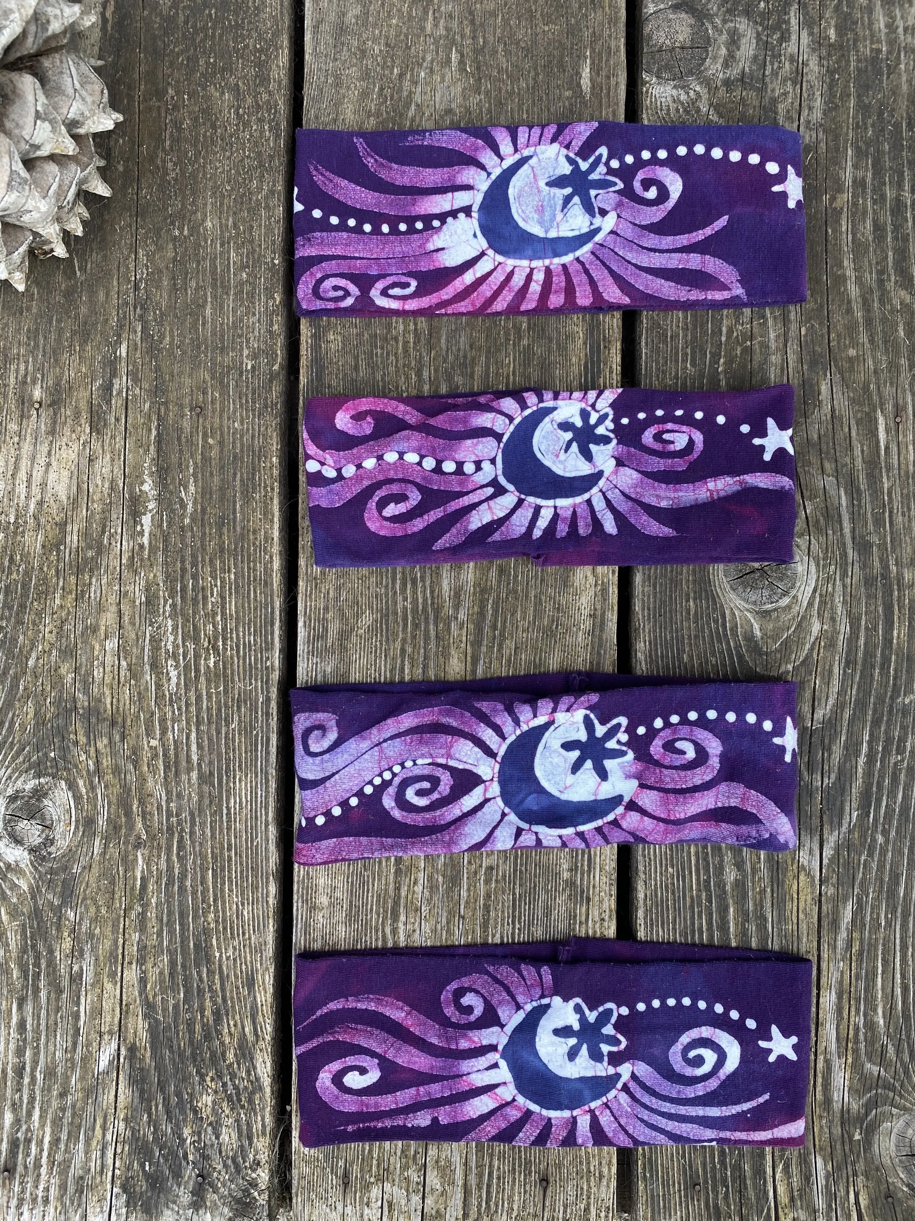 Magenta Moon Fold Over Headband