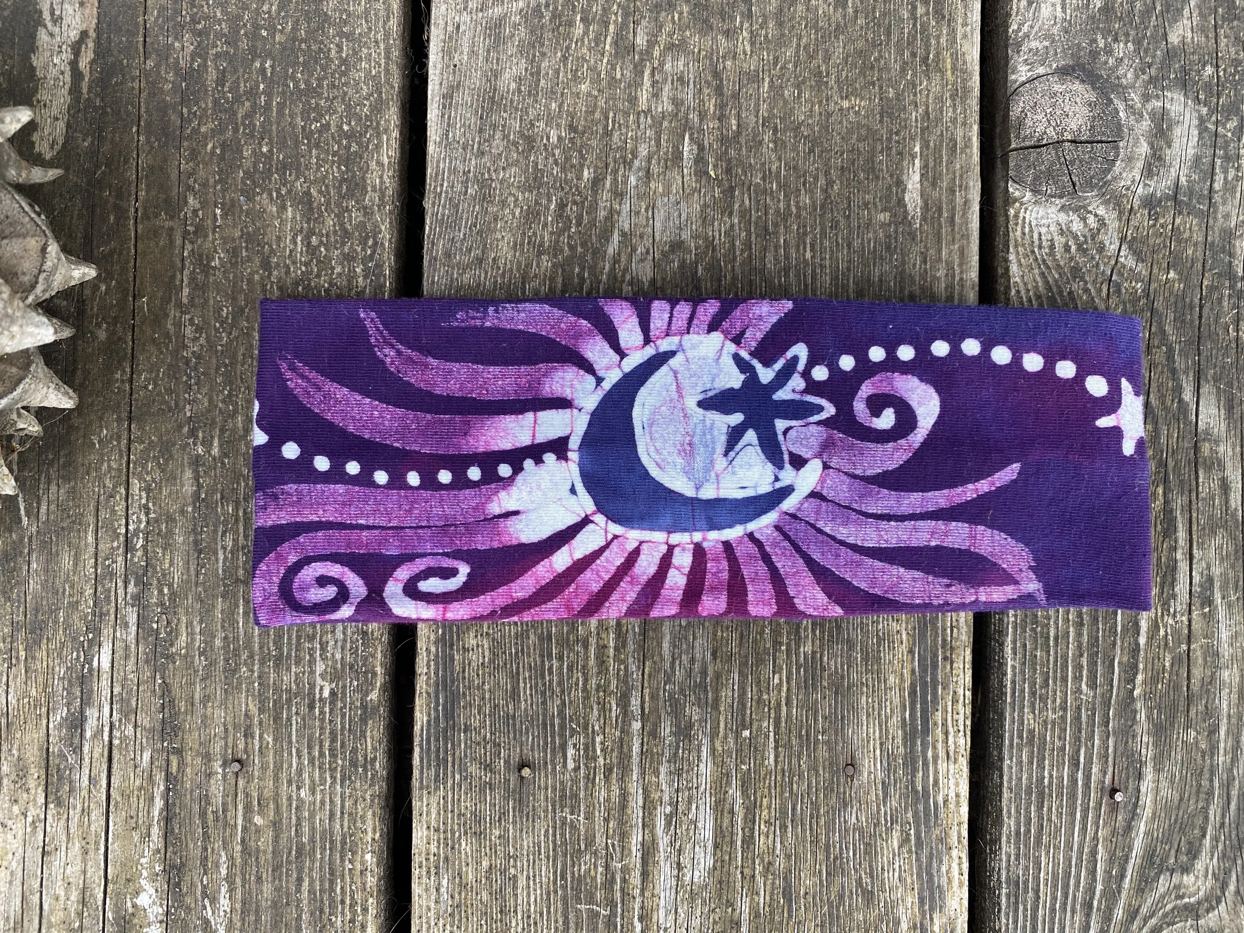 Magenta Moon Fold Over Headband