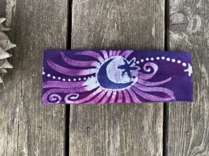 Magenta Moon Fold Over Headband