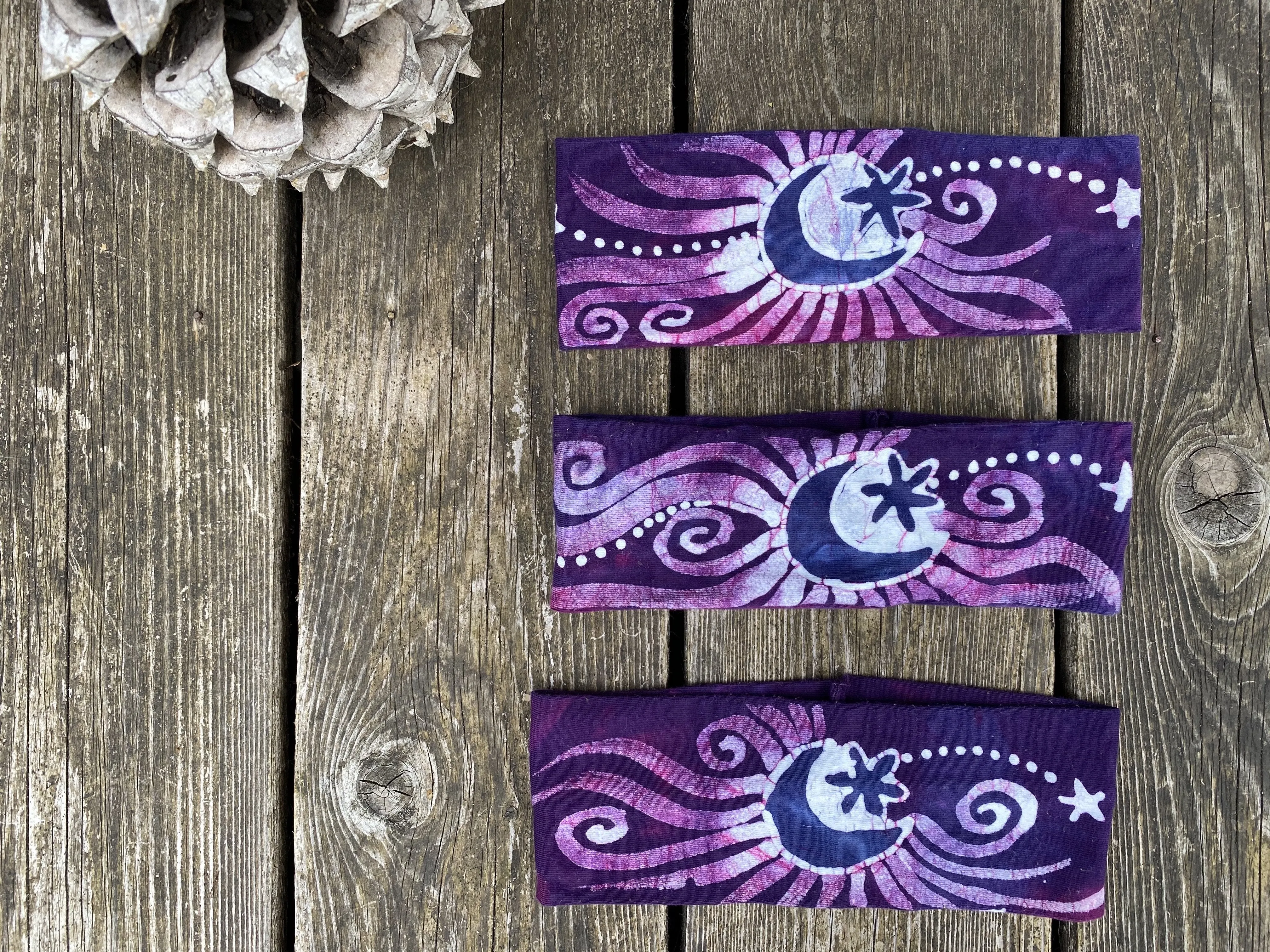 Magenta Moon Fold Over Headband