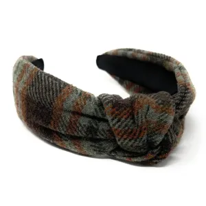 Marie Plaid Top Knot Headband