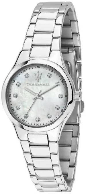 Maserati Attrazione Crystal Accents Stainless Steel Mother Of