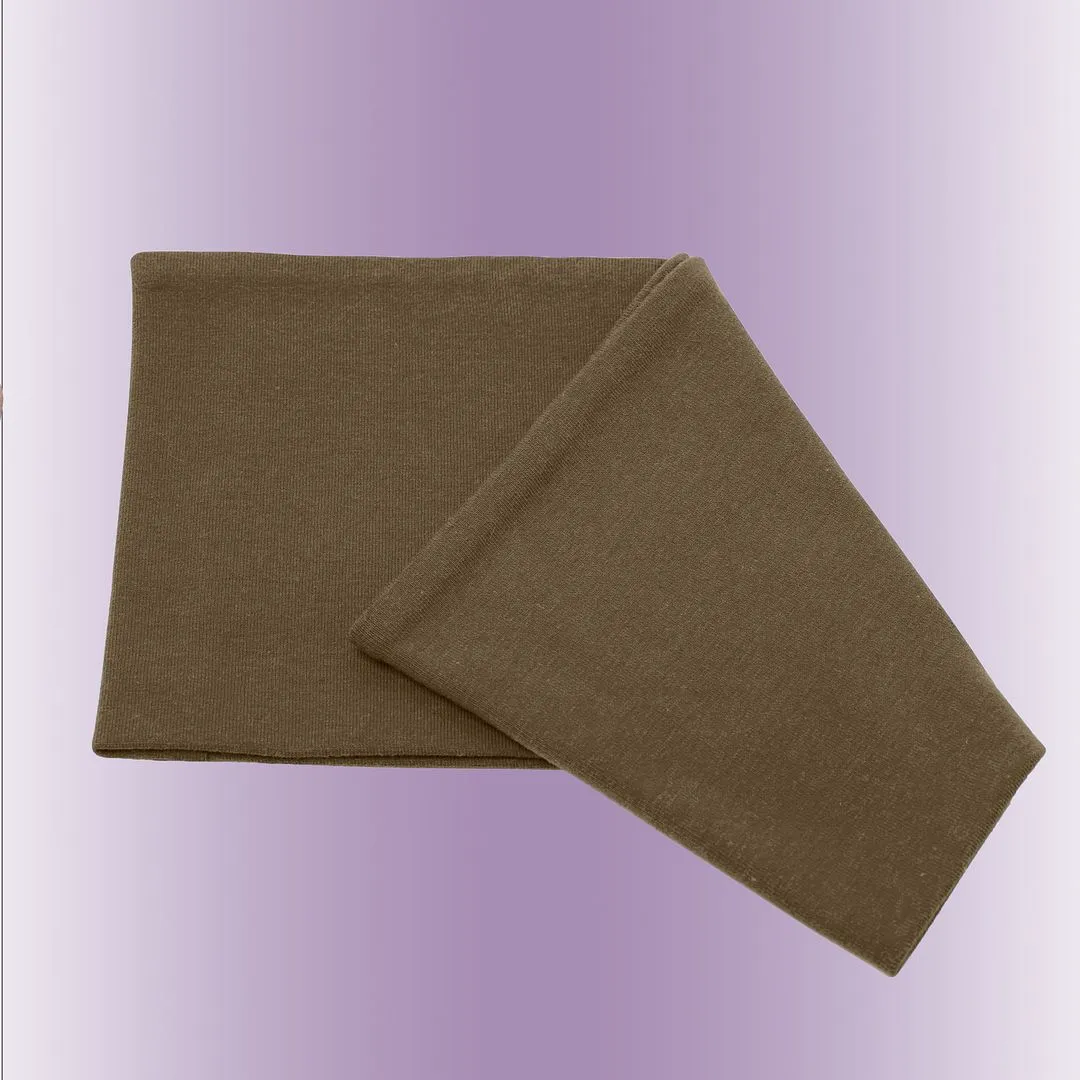 Men's Headbands Cotton Jersey 5" Wide Sports Fitness Yoga Made in the USA Mocha