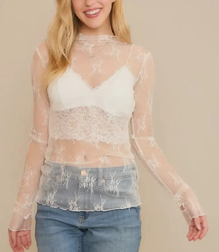 Mesh Top | White