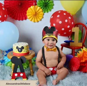 Mickey mouse Red full head birthday crown