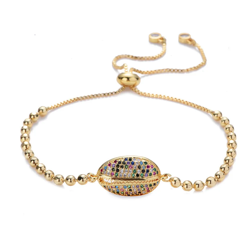 Micro-inlaid Zircon Pull Tortoise Moon Peach Heart Bracelet
