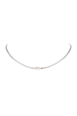 Moonstone Intuition Choker Silver