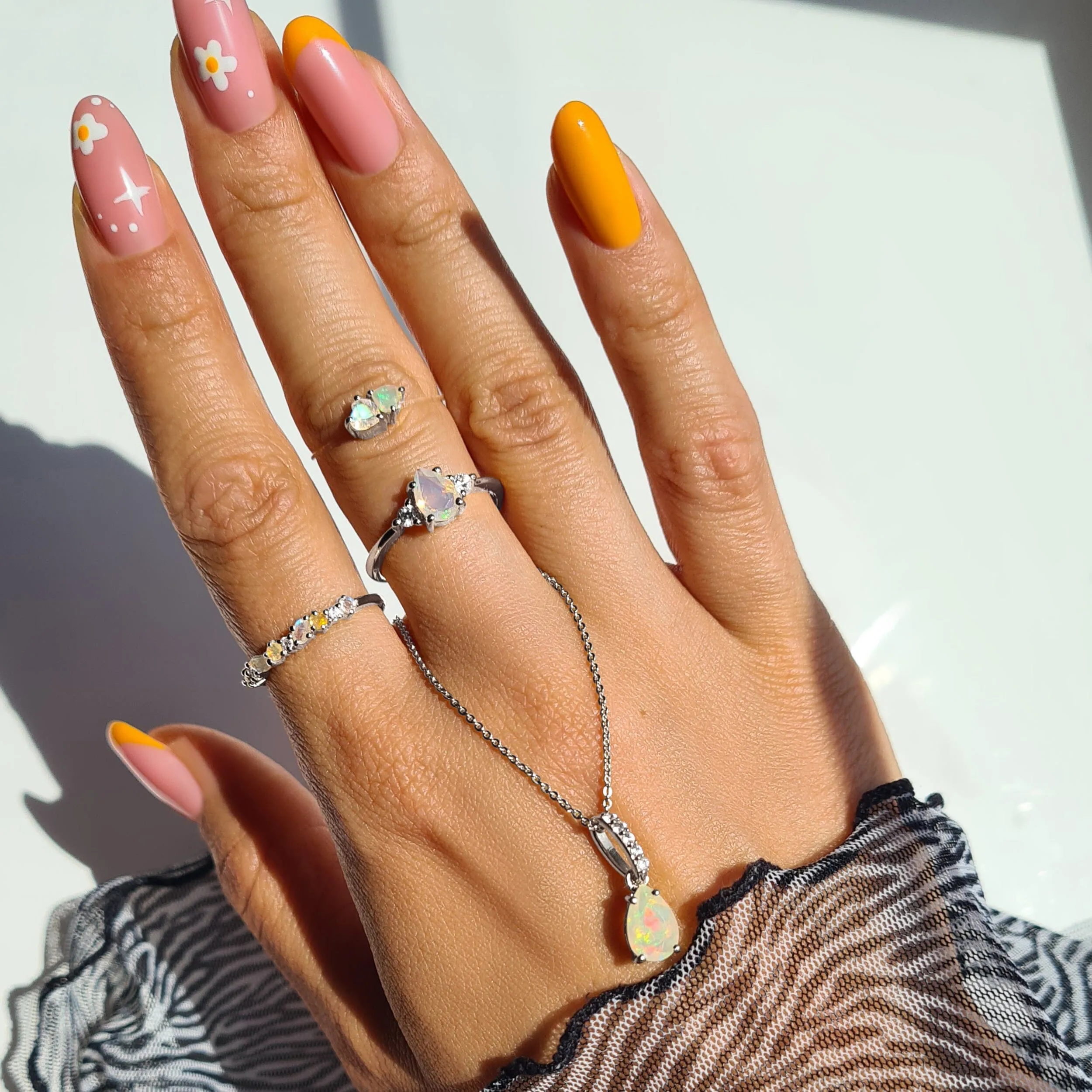 Moonstone Opal Ring - Grace