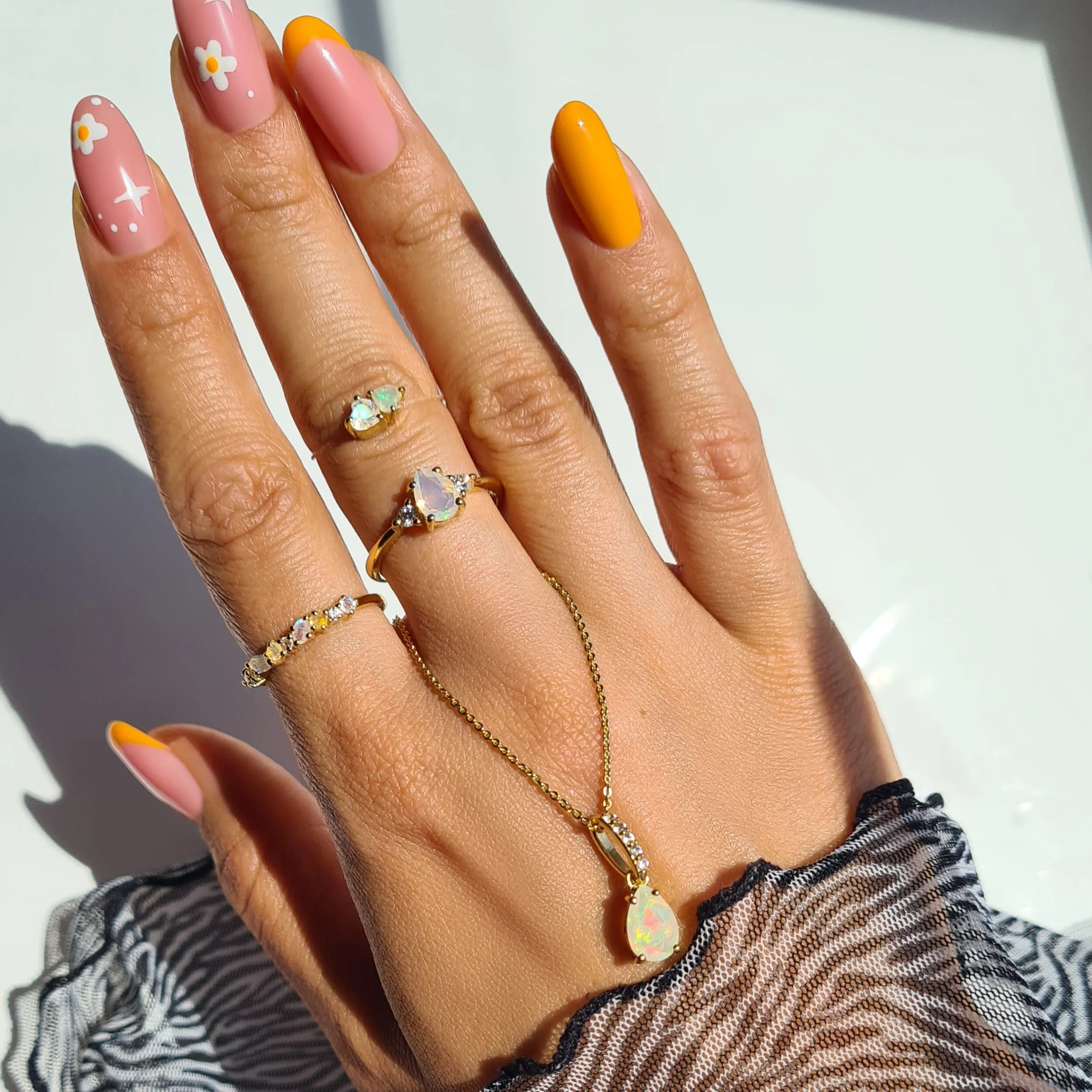 Moonstone Opal Ring - Grace