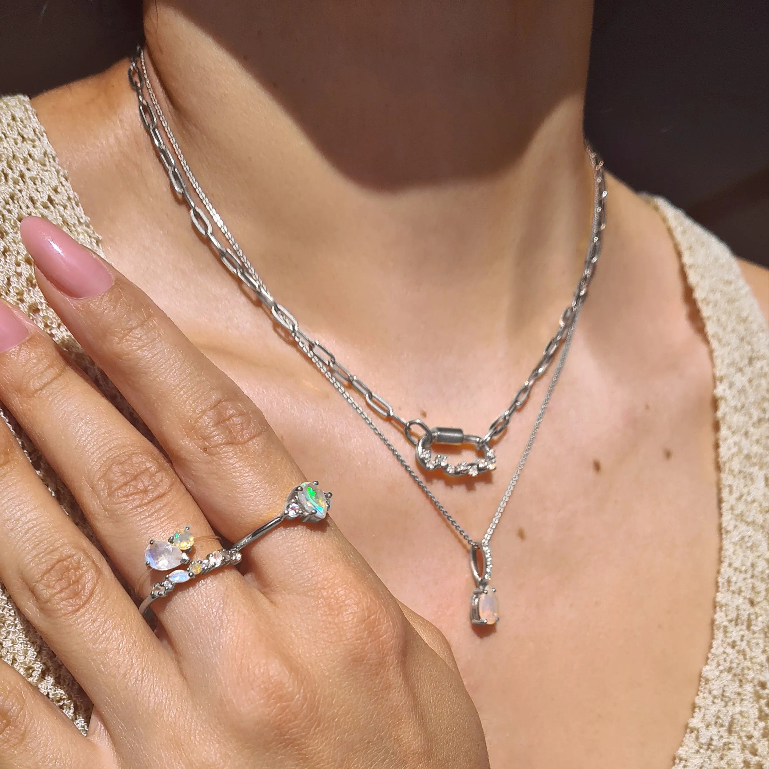 Moonstone Opal Ring - Grace