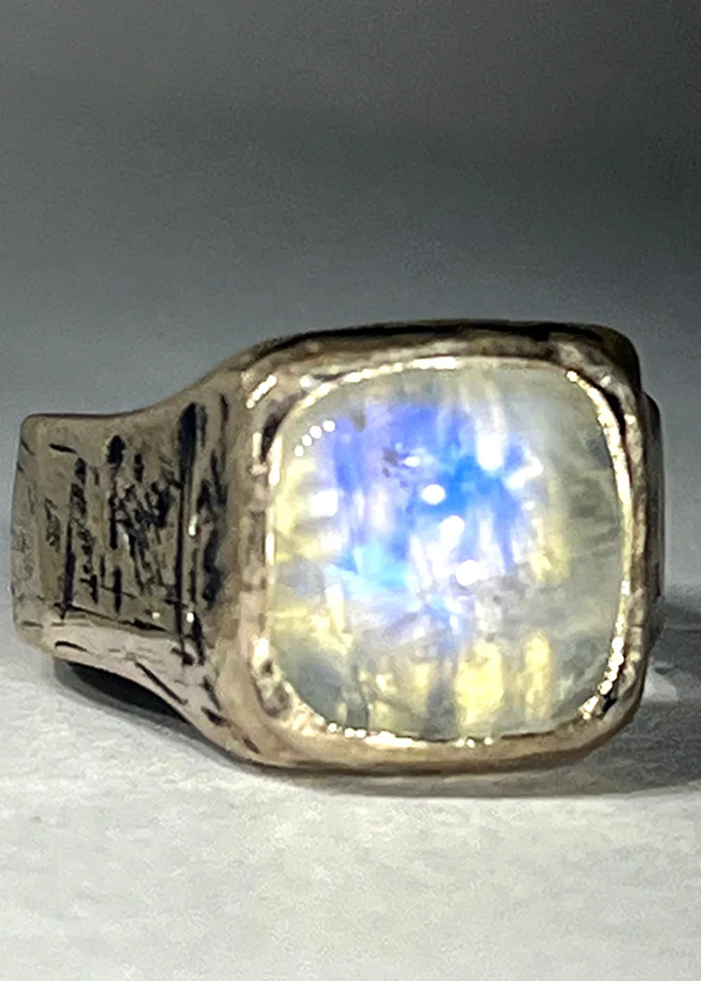 Moonstone Rainbow Ring