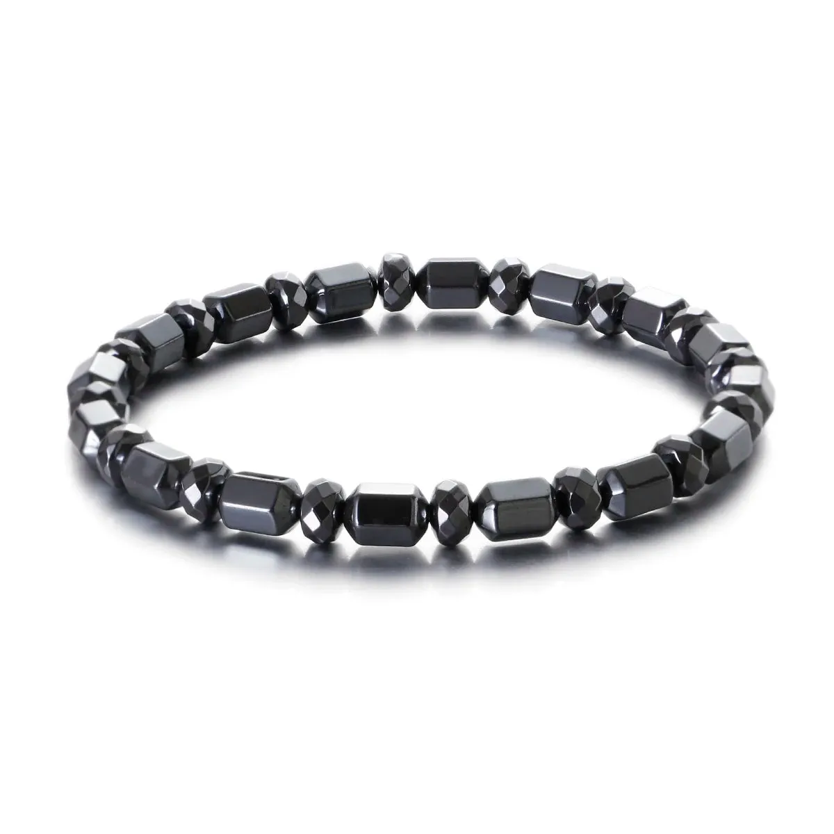 New Arrow Hematite Elastic Bracelet Men Jewelry Armband Heren Fashion Beaded Yoga Bracelet Women Bileklik
