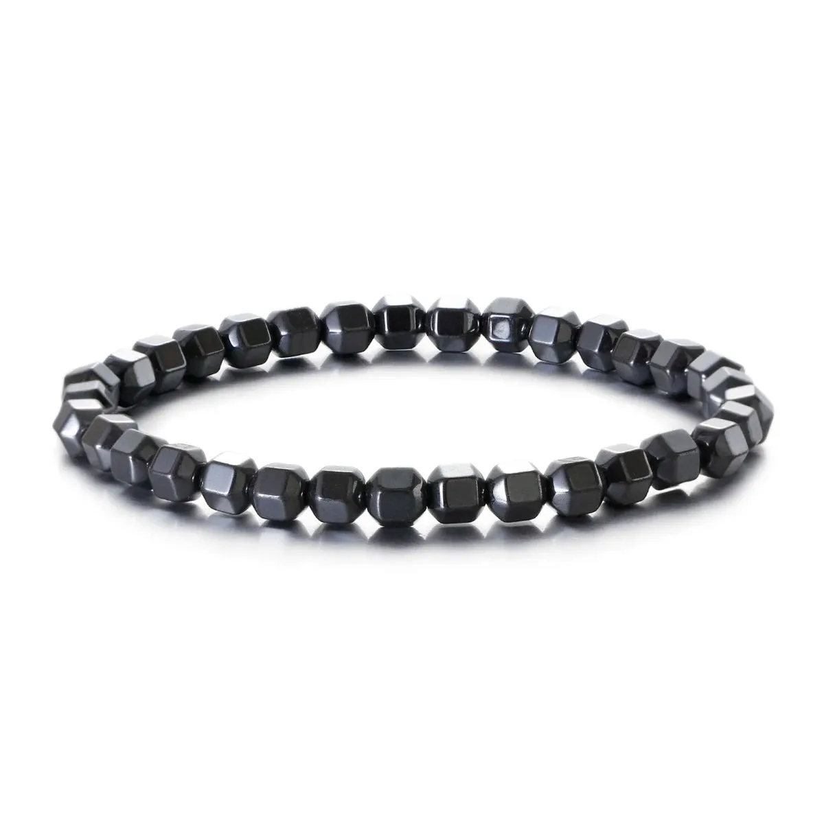 New Arrow Hematite Elastic Bracelet Men Jewelry Armband Heren Fashion Beaded Yoga Bracelet Women Bileklik