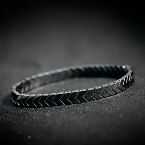 New Arrow Hematite Elastic Bracelet Men Jewelry Armband Heren Fashion Beaded Yoga Bracelet Women Bileklik