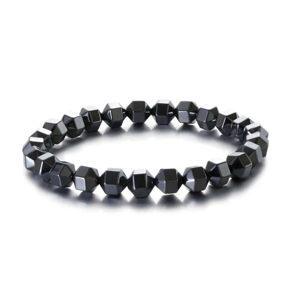 New Arrow Hematite Elastic Bracelet Men Jewelry Armband Heren Fashion Beaded Yoga Bracelet Women Bileklik