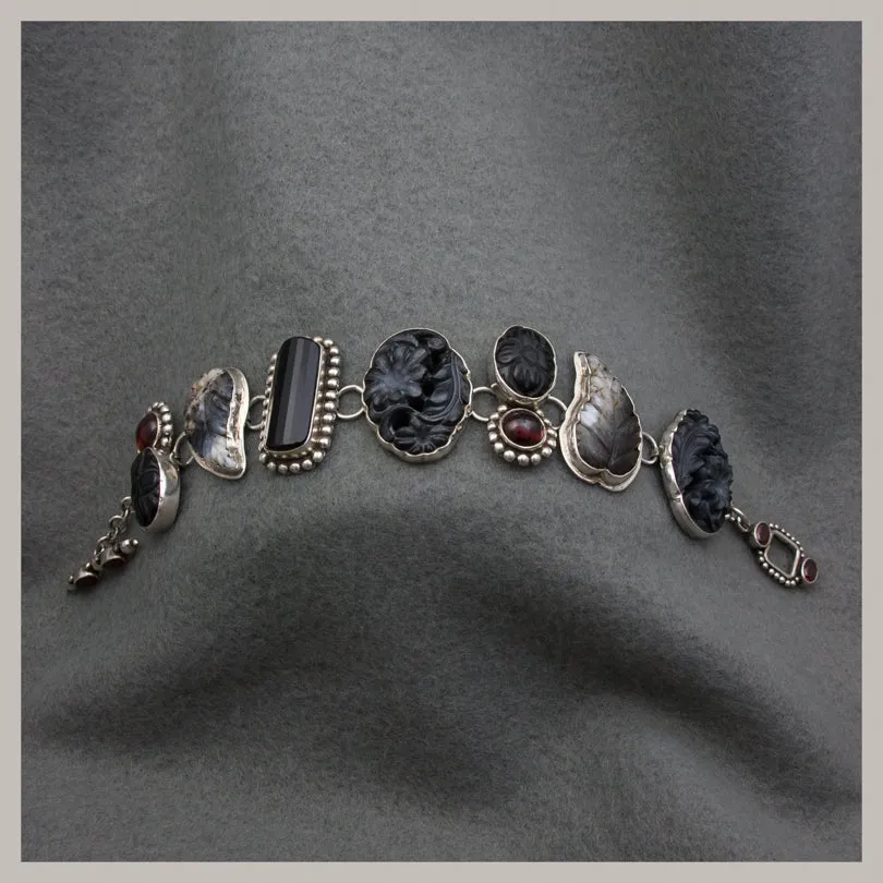 Onyx / Jasper / Garnet Bracelet