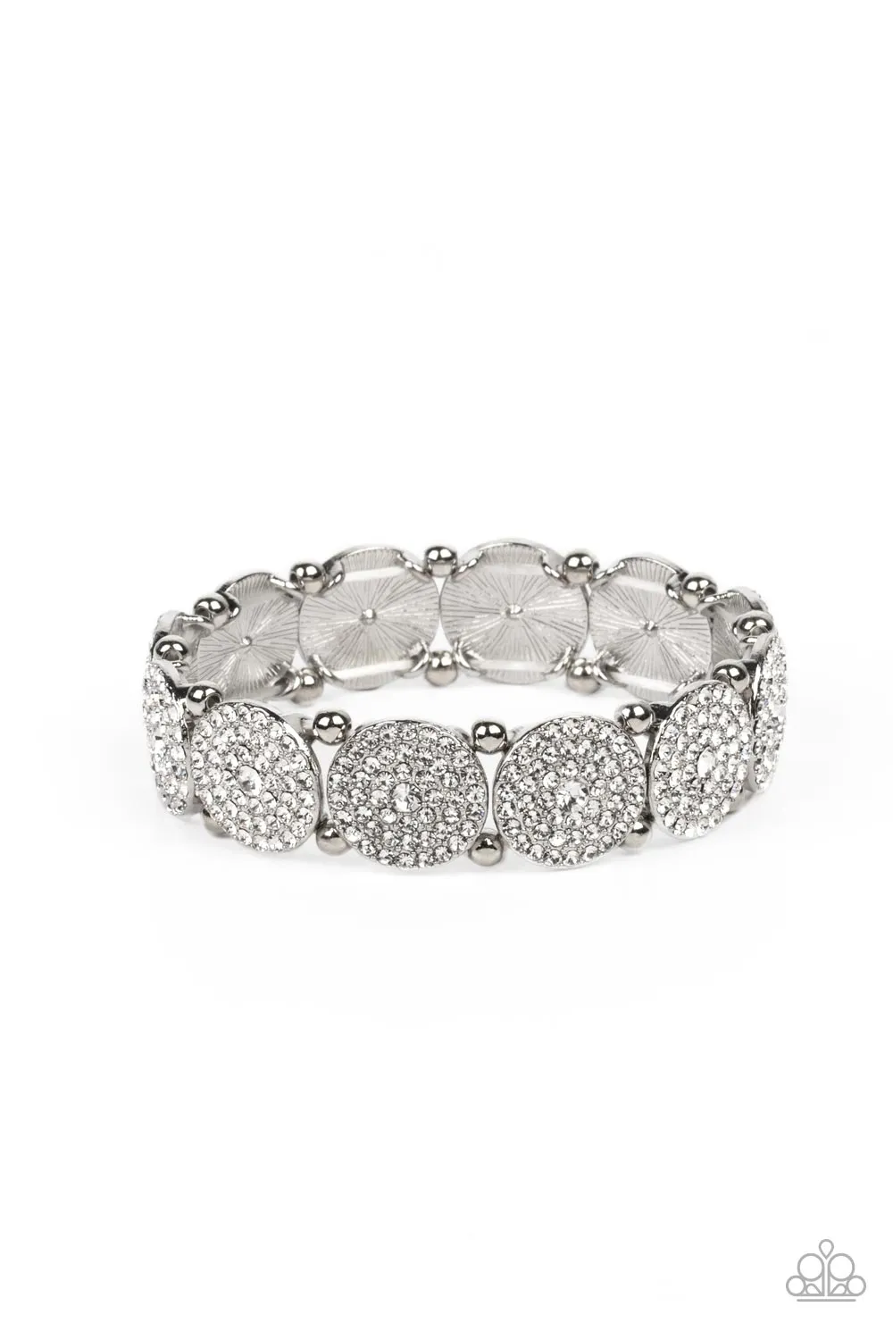 Palace Intrigue - White Silver Bracelet