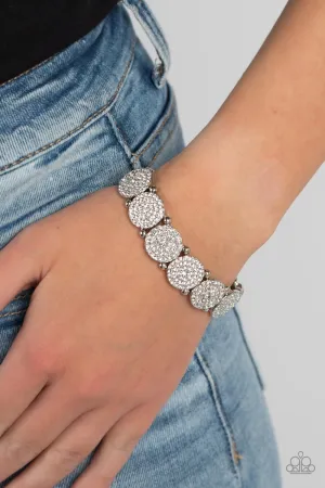 Palace Intrigue - White Silver Bracelet