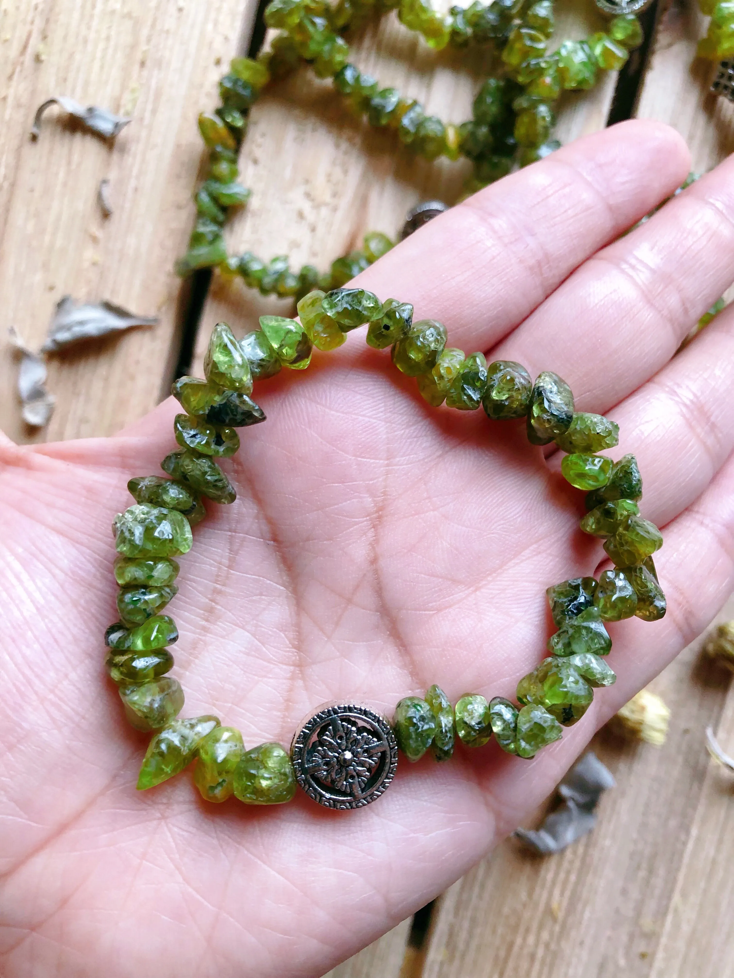 Peridot Bracelet handmade