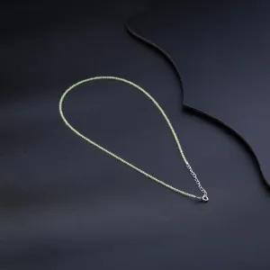 Peridot Silver Necklace