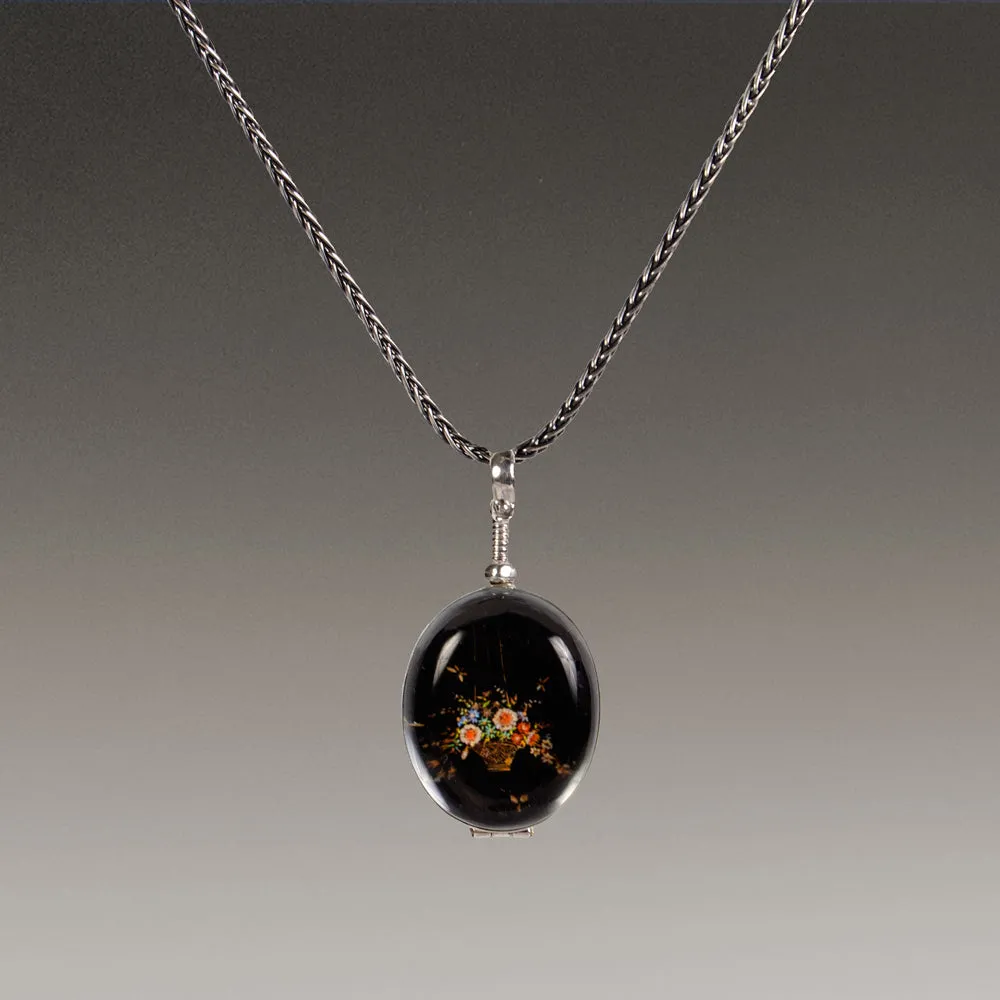 "Micromosaics" Commemorative Glass Locket
