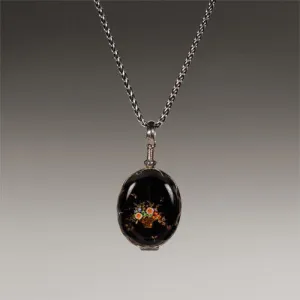 "Micromosaics" Commemorative Glass Locket