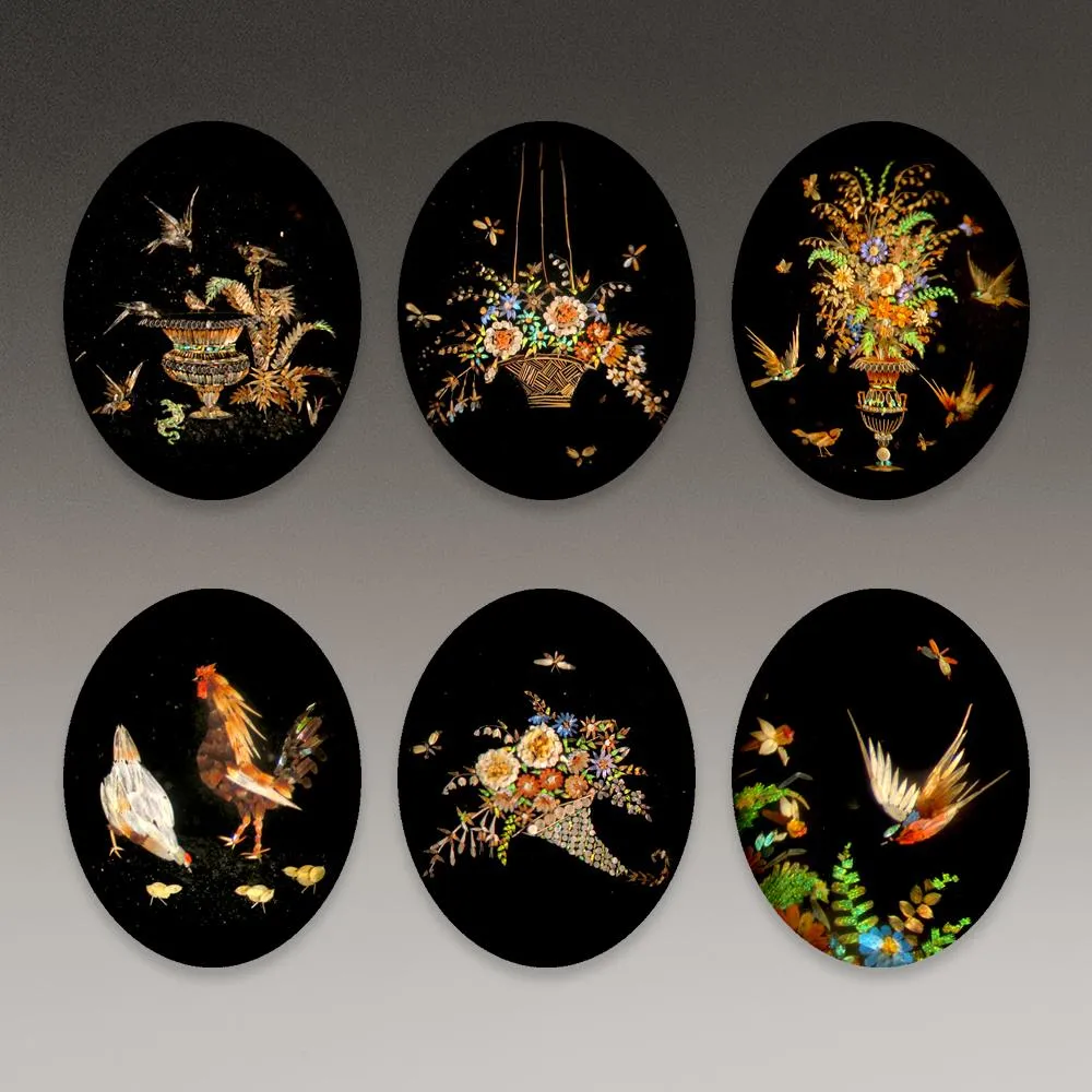 "Micromosaics" Commemorative Glass Locket