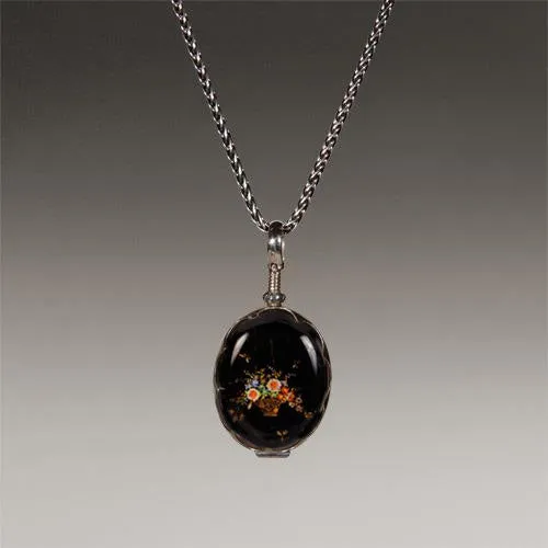 "Micromosaics" Commemorative Glass Locket