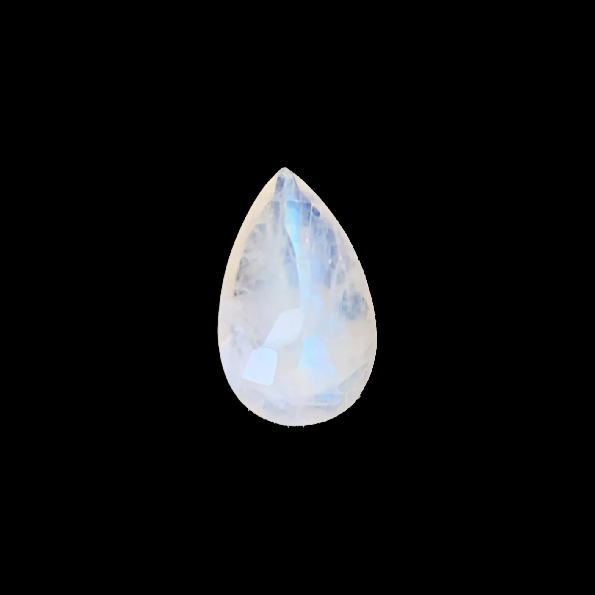 Rainbow Moonstone Gemstone Pear Cut
