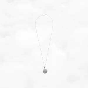 Silver Filigree Locket Pendant Necklace