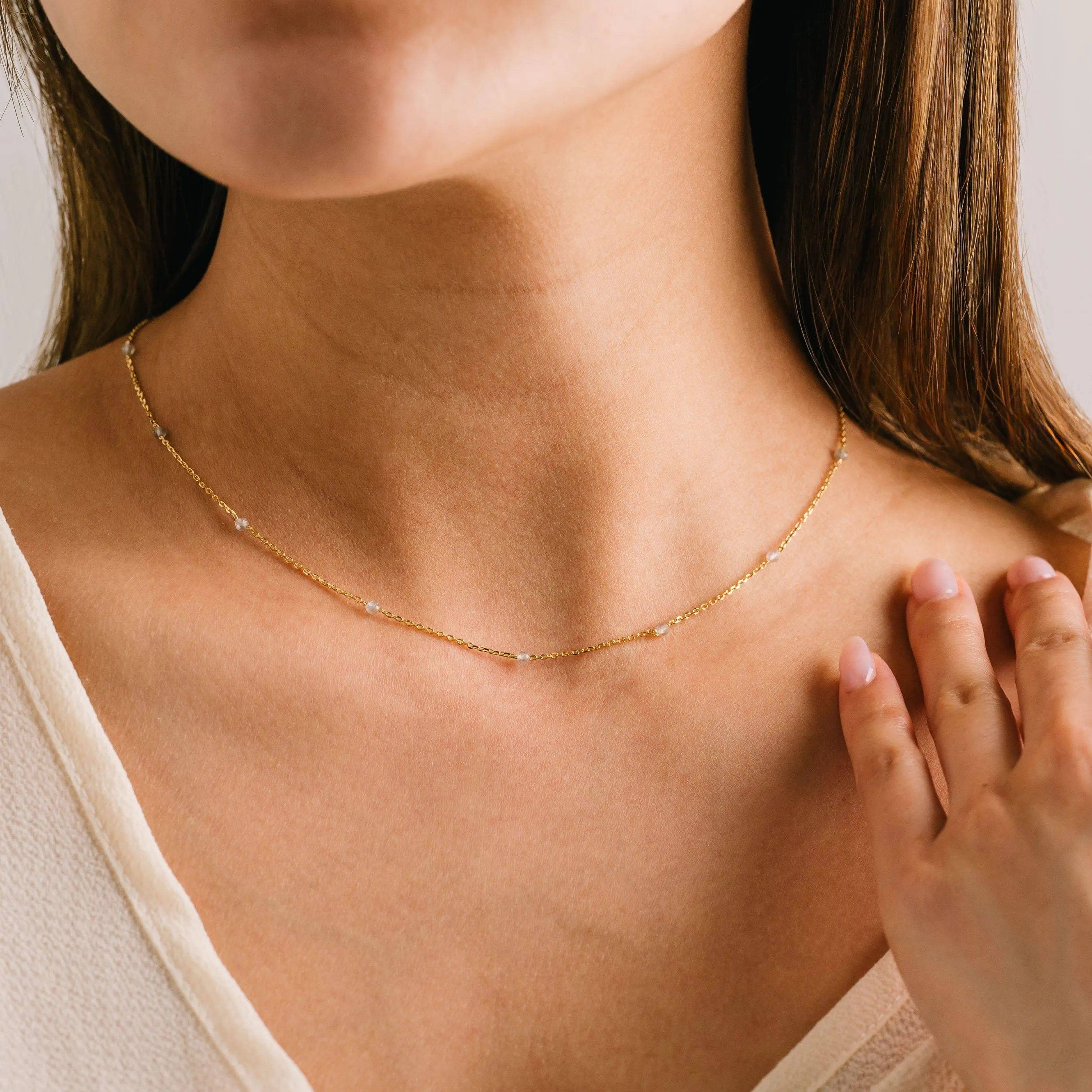 Sorrento Gemstone Necklace Moonstone