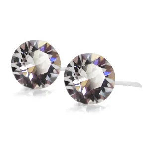 Swarovski crystal invisible clip on stud earrings