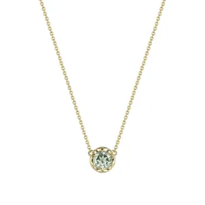 Tacori Petite Crescent Station Necklace featuring Prasiloite SN23712FY
